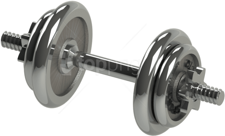 Adjustable Steel Dumbbell3 D Render PNG image