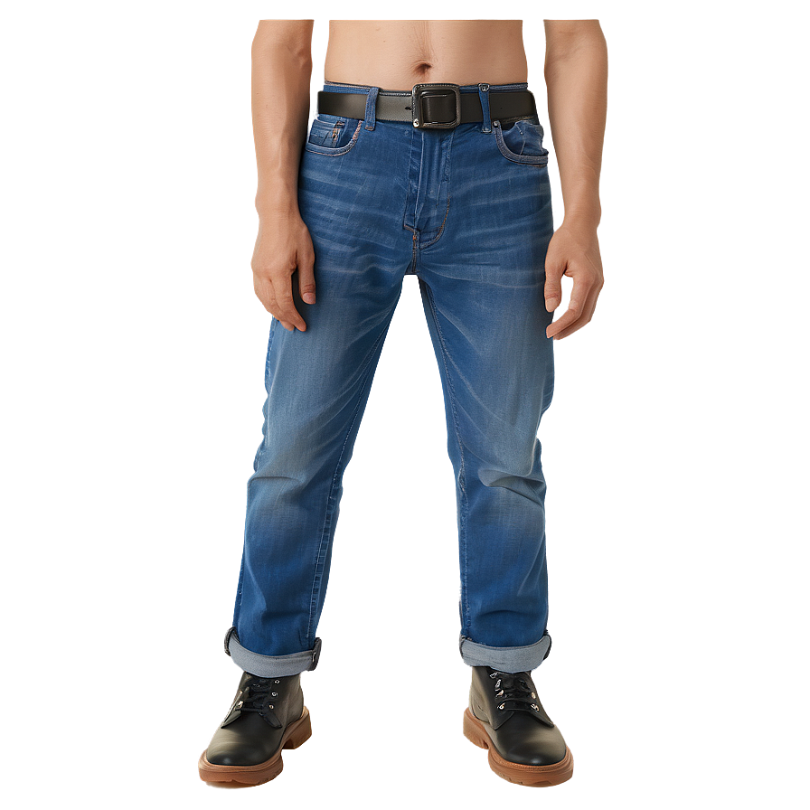 Adjustable Waist Blue Jeans Png Gjy PNG image