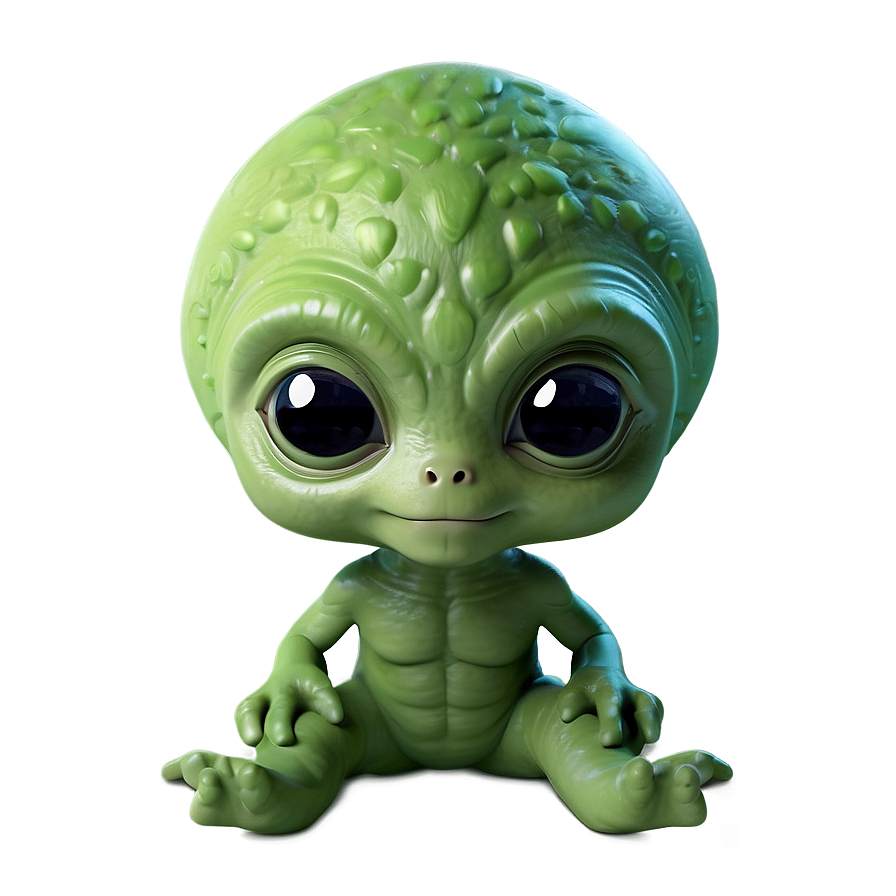 Adorable Alien Cartoon Png 06292024 PNG image