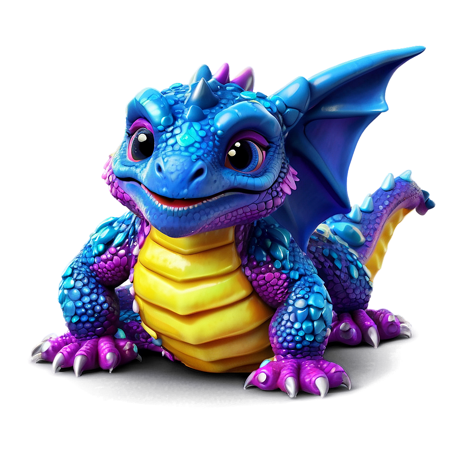 Adorable Baby Dragon Png 06262024 PNG image