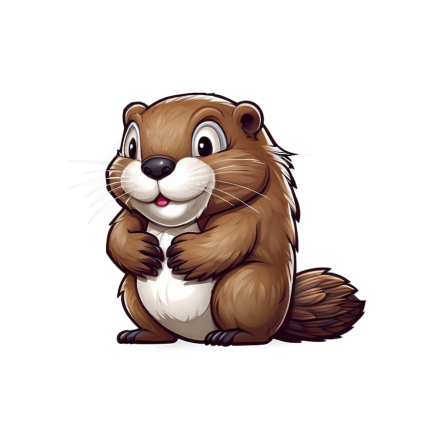 Adorable Beaver Mascot Png 05242024 PNG image