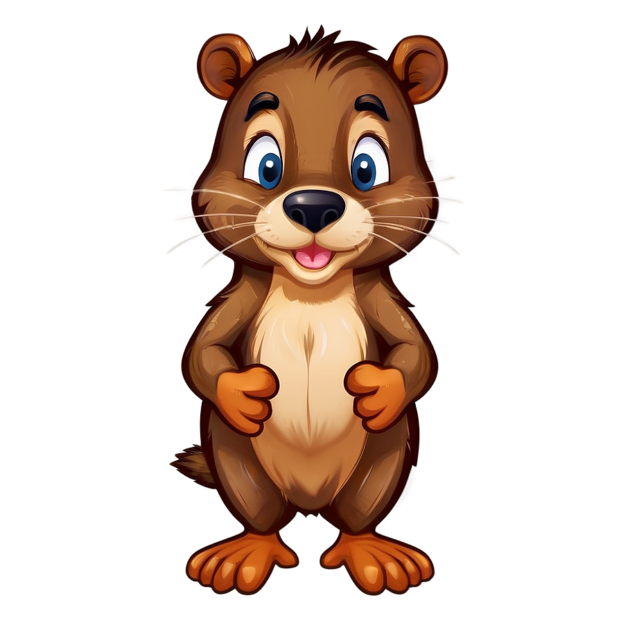 Adorable Beaver Mascot Png Qqf PNG image