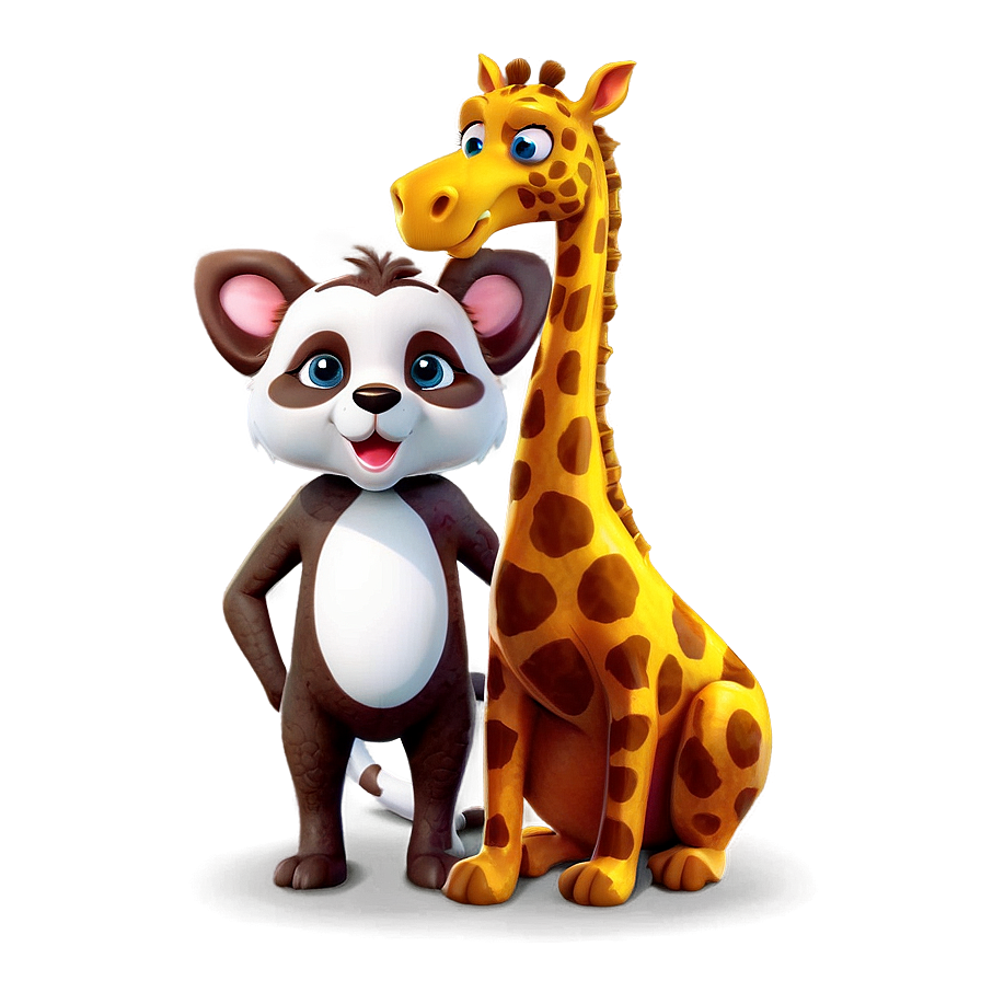 Adorable Cartoon Animal Friends Png 98 PNG image