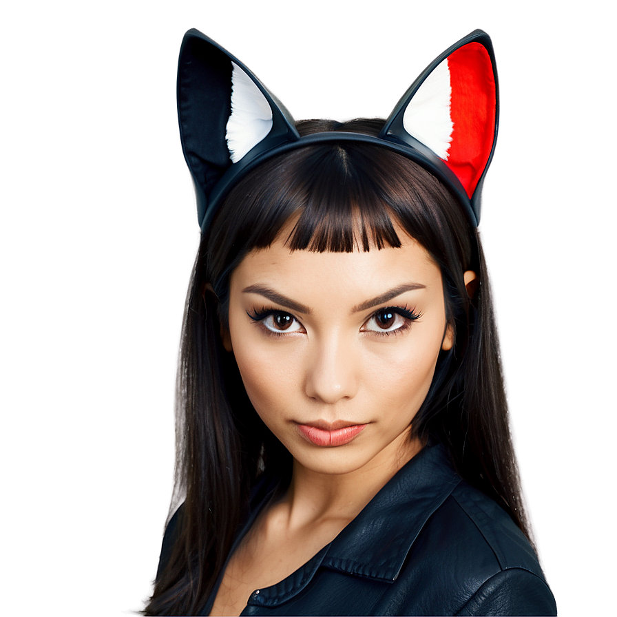 Adorable Cat Ear Artwork Png 39 PNG image