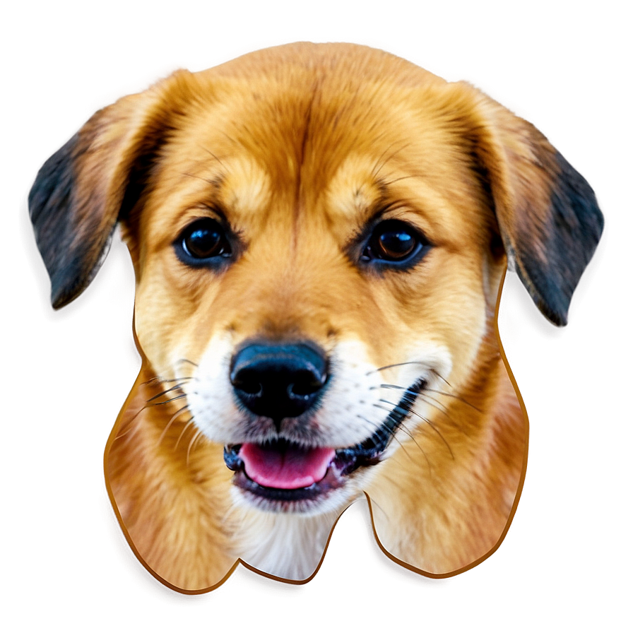 Adorable Dog Face Outline Png 06212024 PNG image