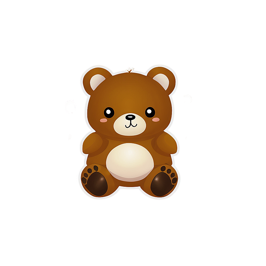 Adorable Kawaii Bear Design Png Hnv79 PNG image