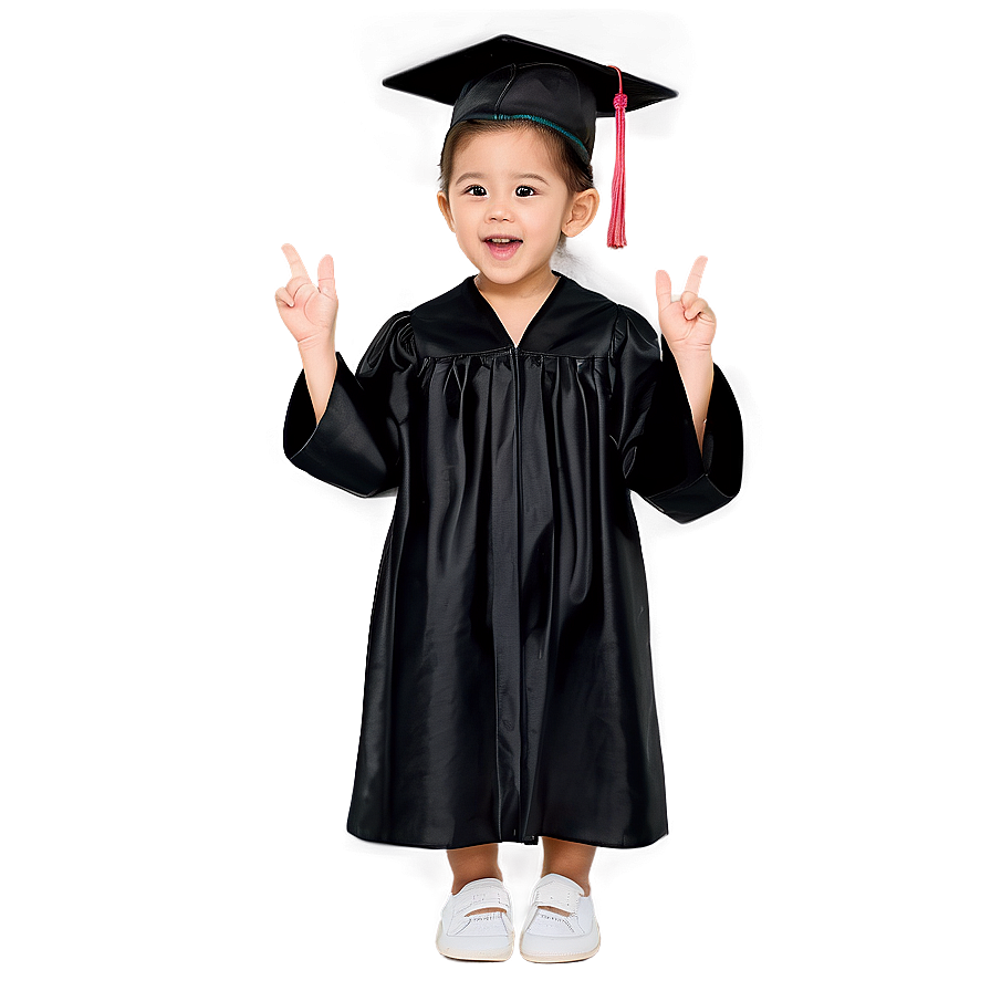 Adorable Kindergarten Cap And Gown Png 92 PNG image