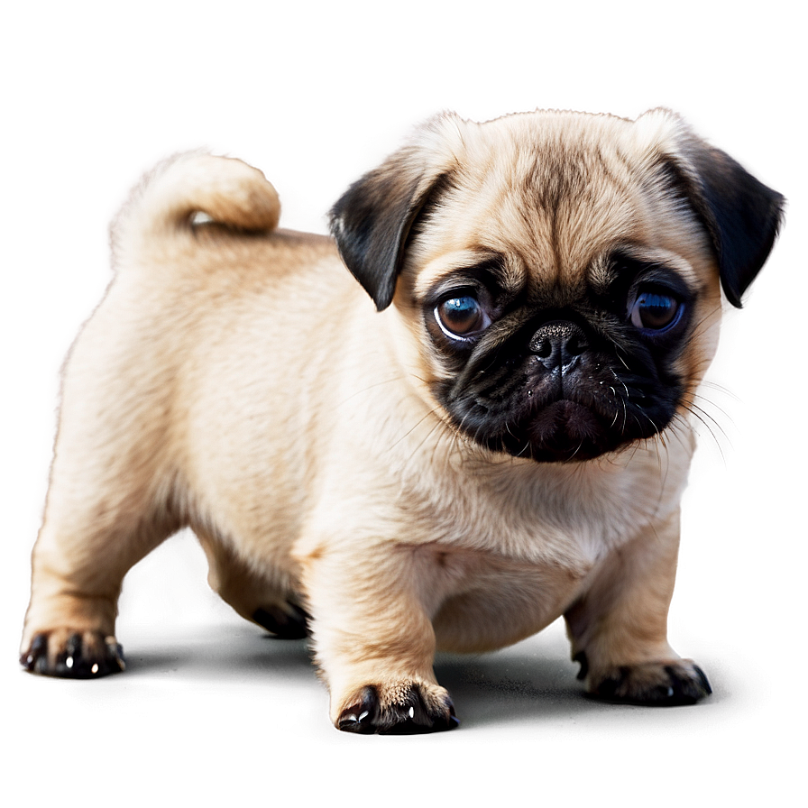 Adorable Pug Puppy Png 9 PNG image