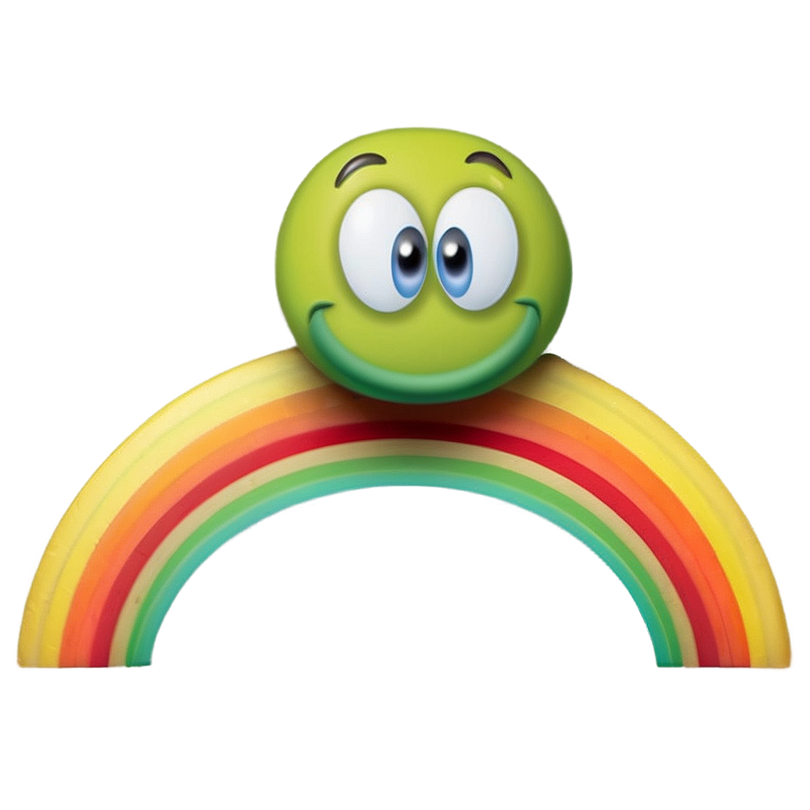 Adorable Rainbow Emoji Png 90 PNG image