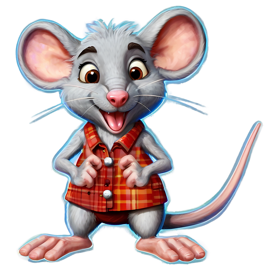 Adorable Rat Character Png 06252024 PNG image