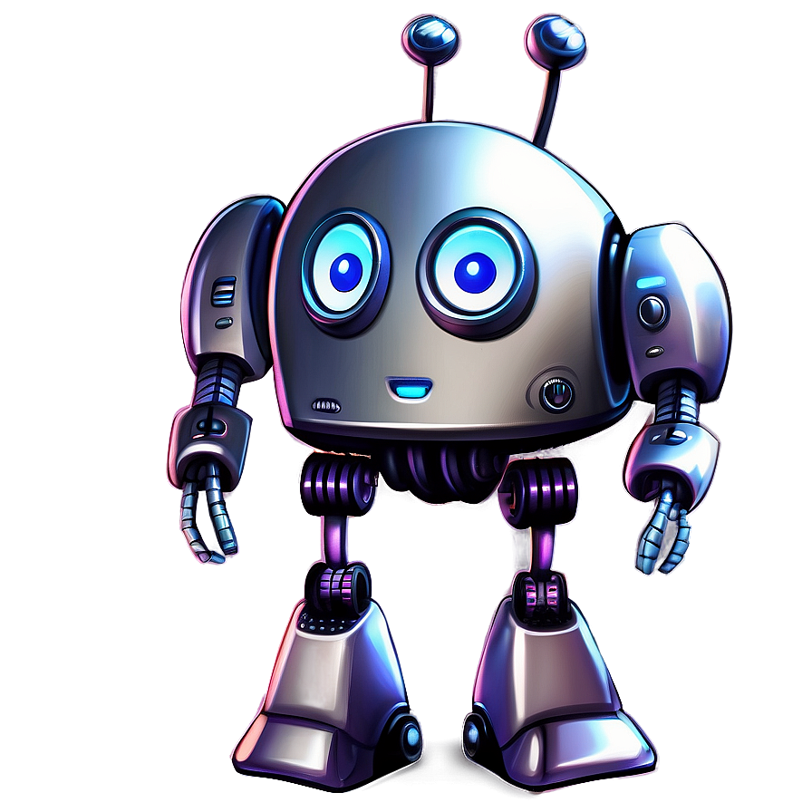 Adorable Robot Illustration Png 06272024 PNG image