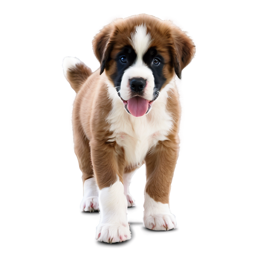 Adorable Saint Bernard Puppy Png Agl PNG image