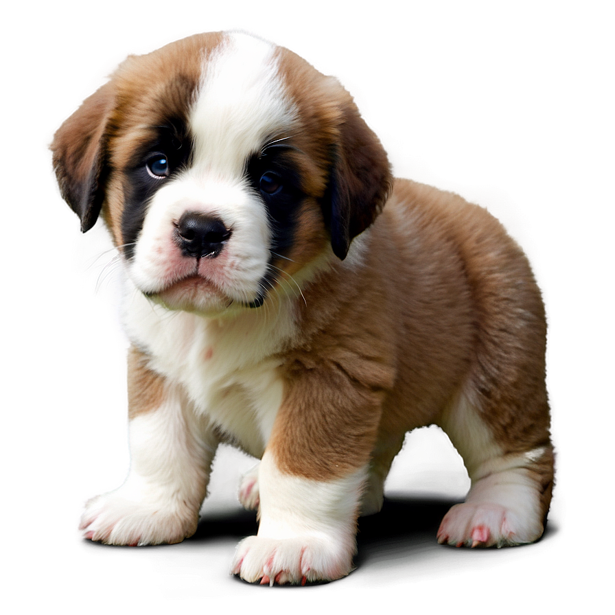 Adorable Saint Bernard Puppy Png Upj PNG image