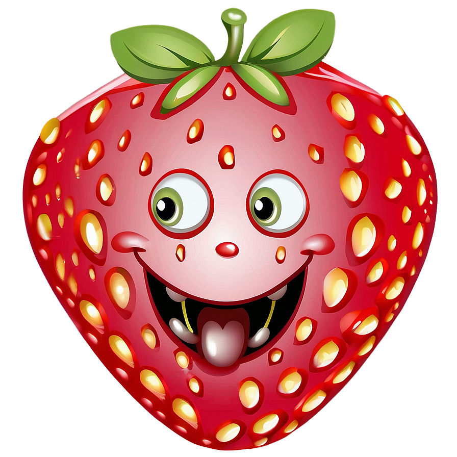 Adorable Strawberry Clipart Png 6 PNG image