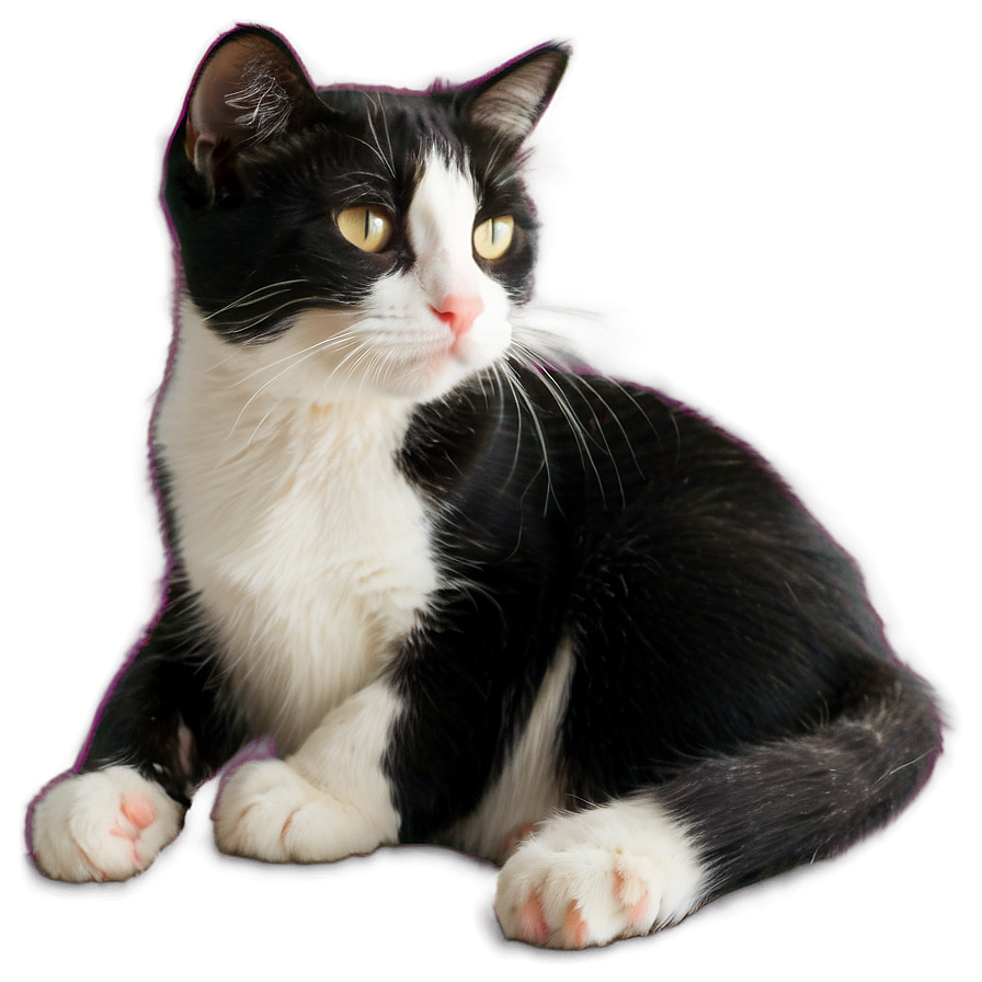 Adorable Tuxedo Cat Picture Png Ysa65 PNG image