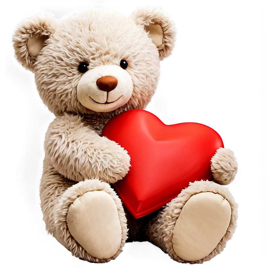 Adorable Valentine's Day Teddy Bear Png Scp68 PNG image