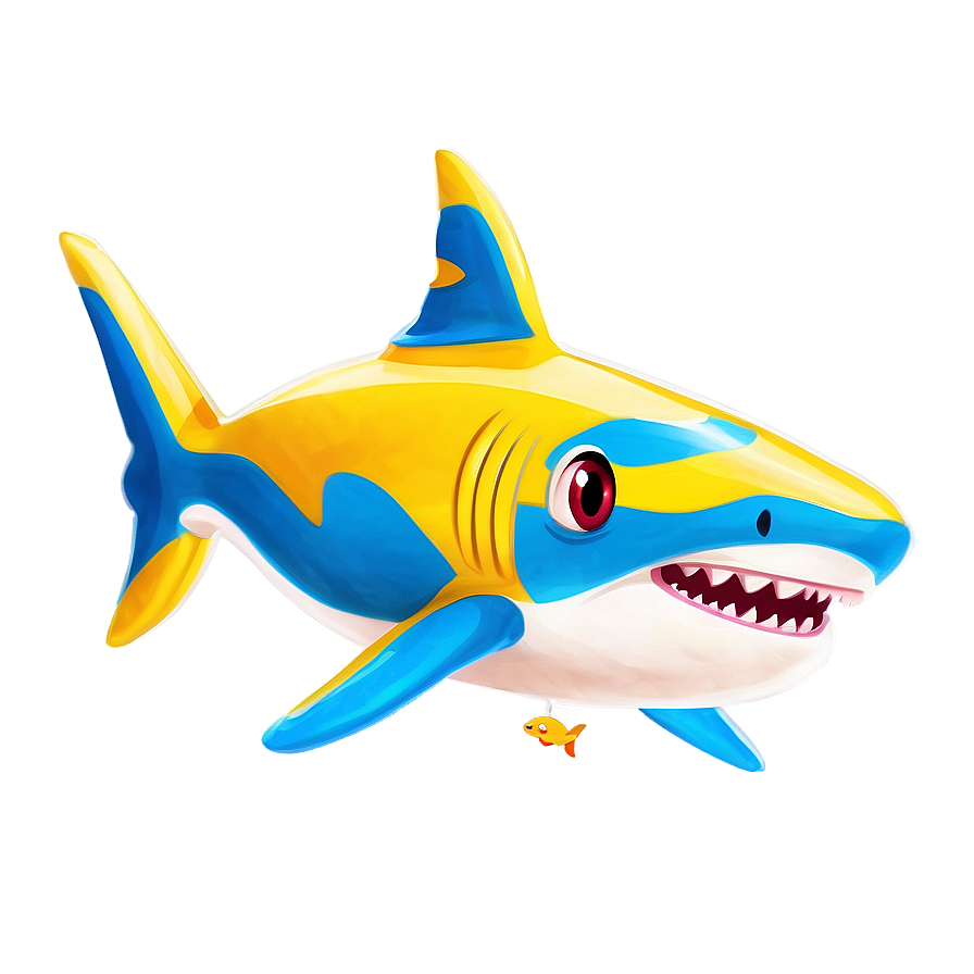 Adorable Yellow Baby Shark Png Moe1 PNG image