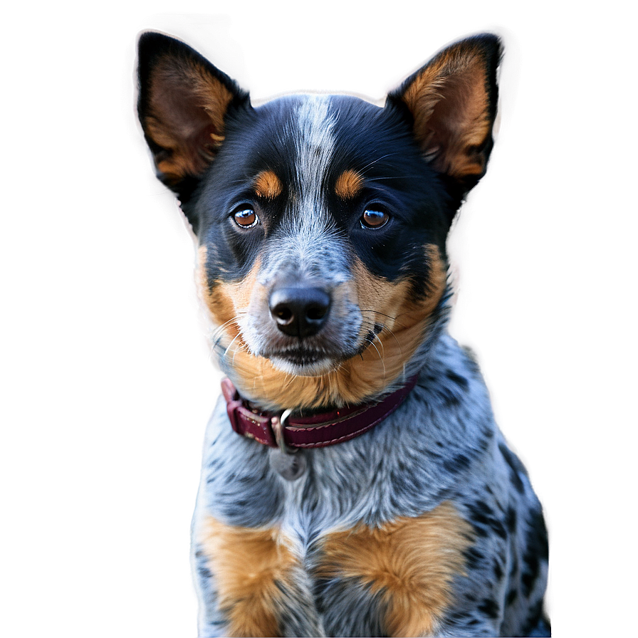 Adult Blue Heeler Portrait Png 06282024 PNG image