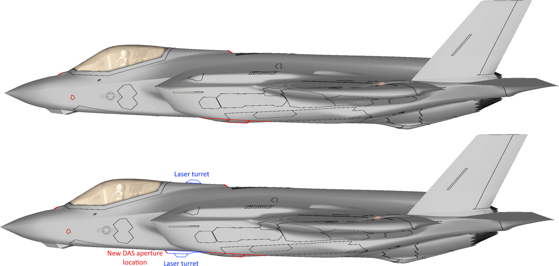 Advanced Jet Fighter Design Comparison PNG image