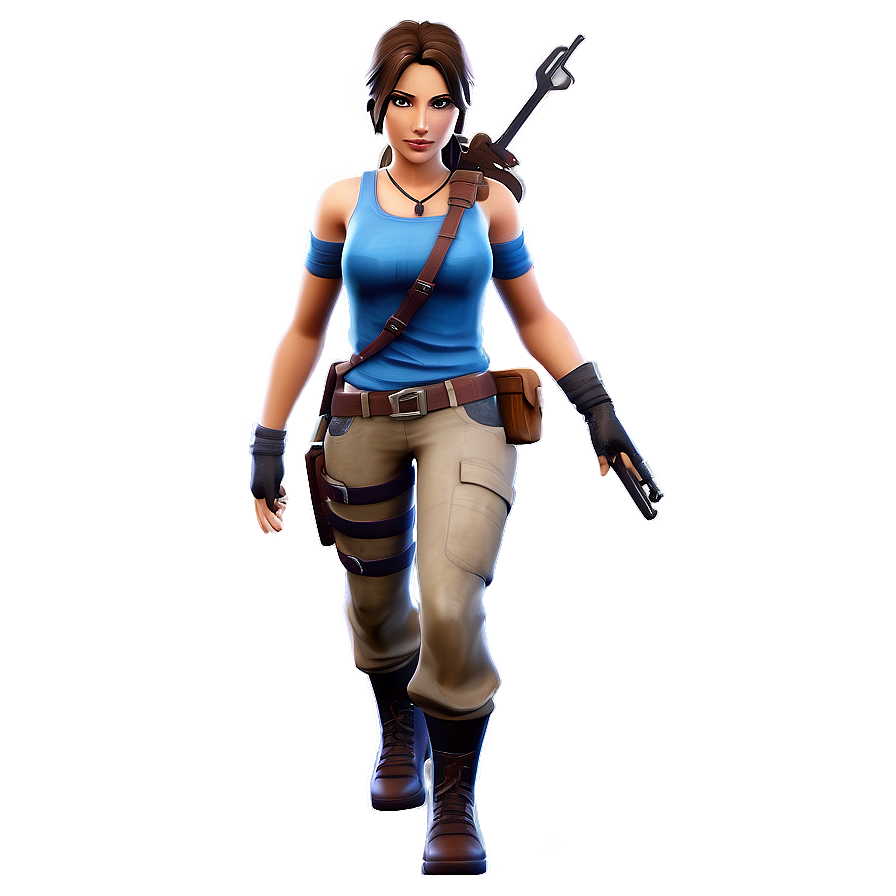 Adventure-ready Lara Croft Fortnite Png 70 PNG image