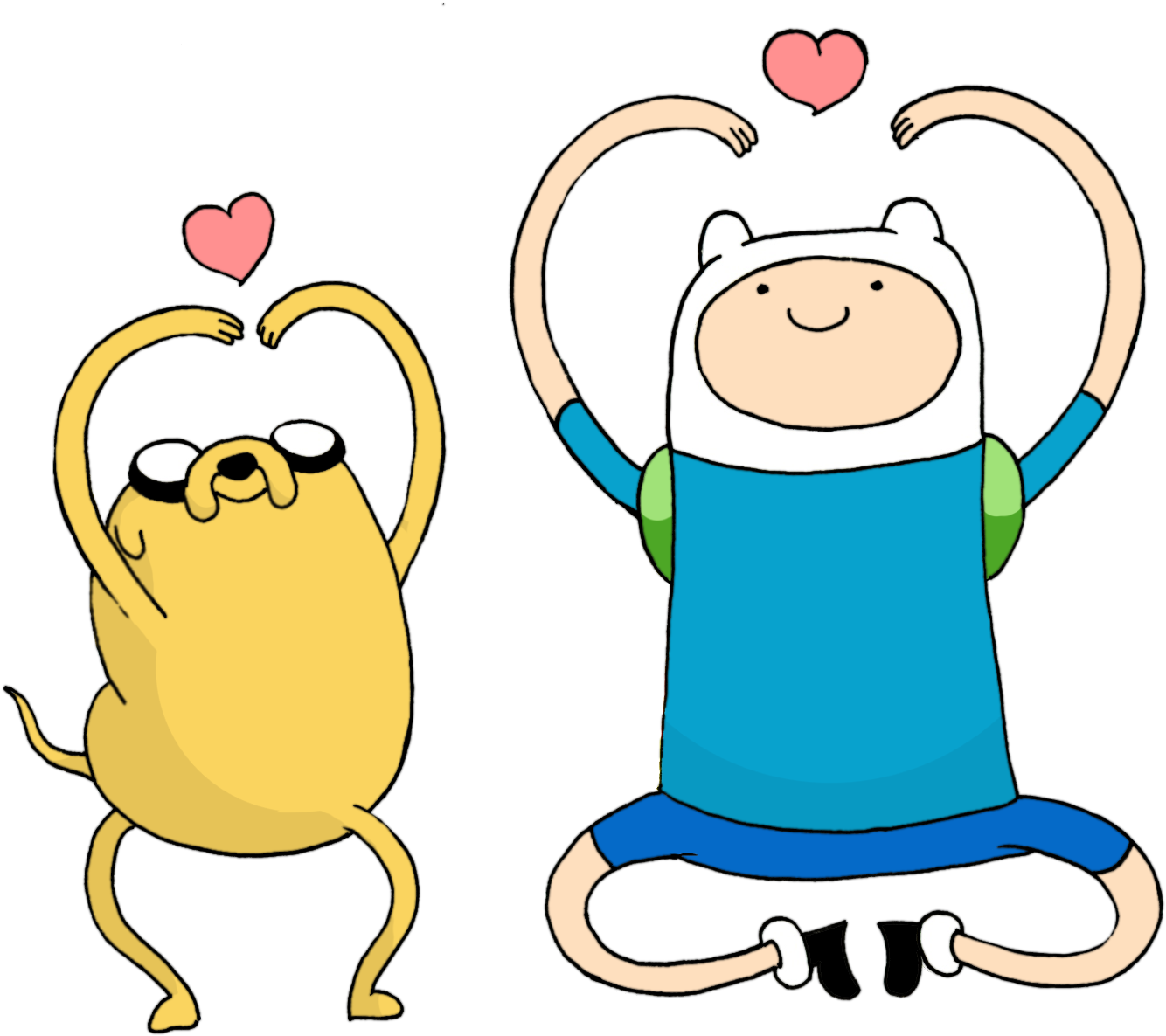 Adventure Time Finnand Jake Friendship PNG image