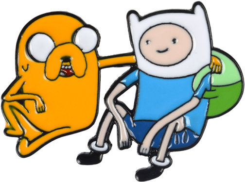 Adventure Time Finnand Jake Pin PNG image