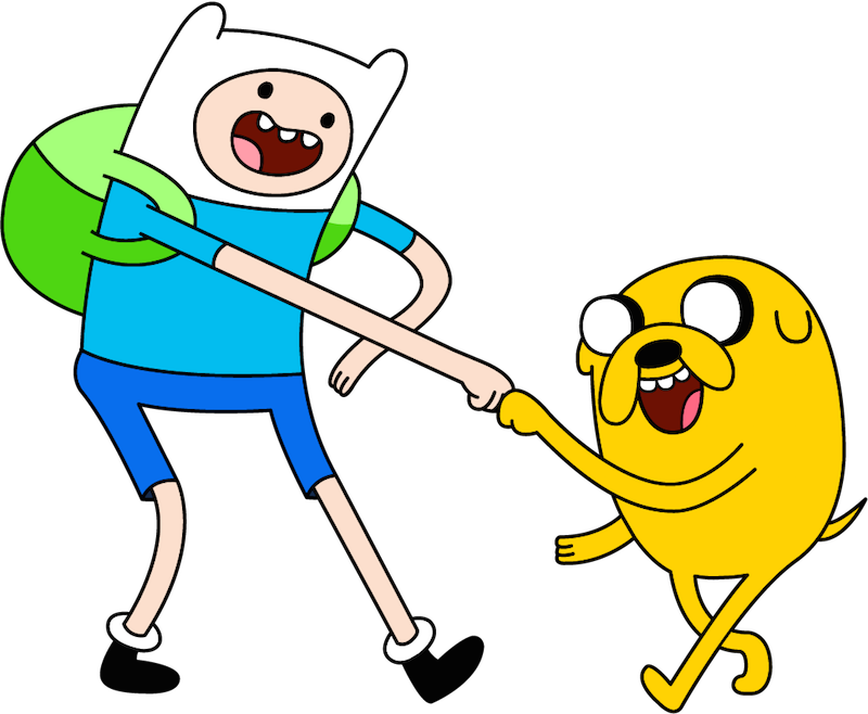 Adventure Time Friends High Five PNG image