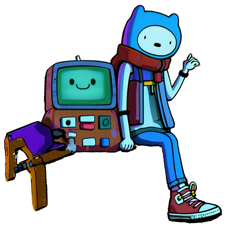 Adventure Time Kids Playing Png 06132024 PNG image