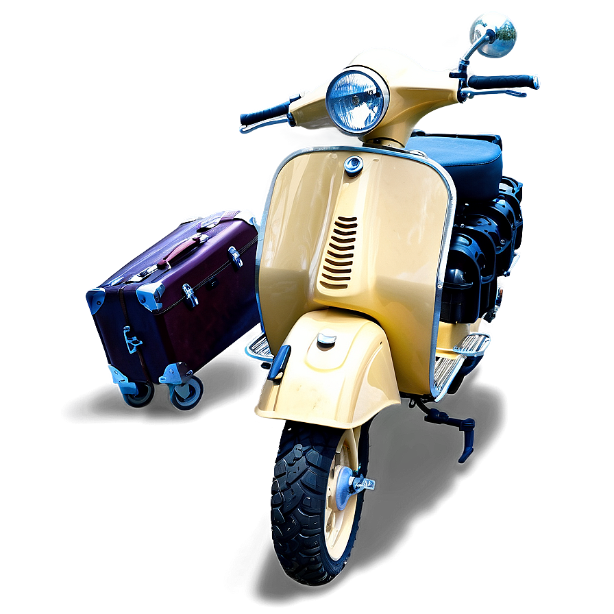 Adventure Vespa With Luggage Png Xop PNG image