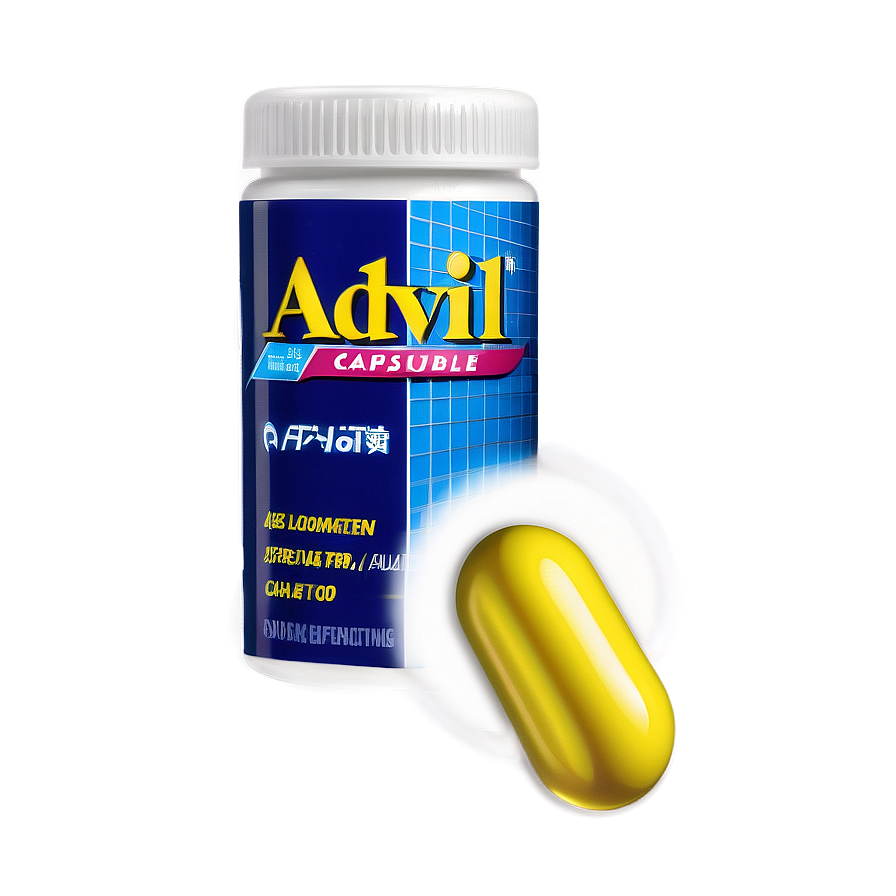 Advil Capsule Png 06212024 PNG image