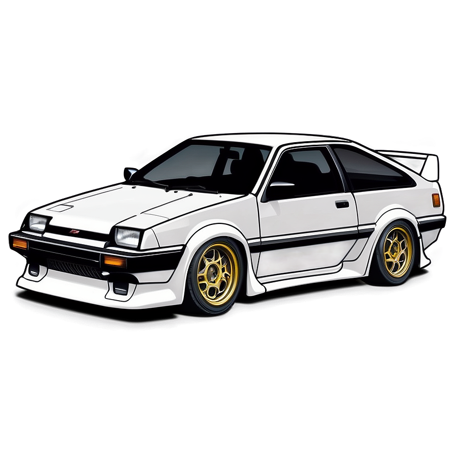 Ae86 Outline Graphic Png Bah PNG image