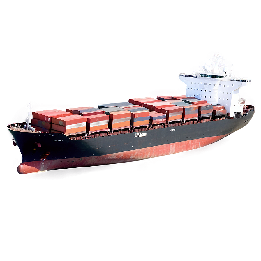 Aerial View Cargo Ship Png 43 PNG image