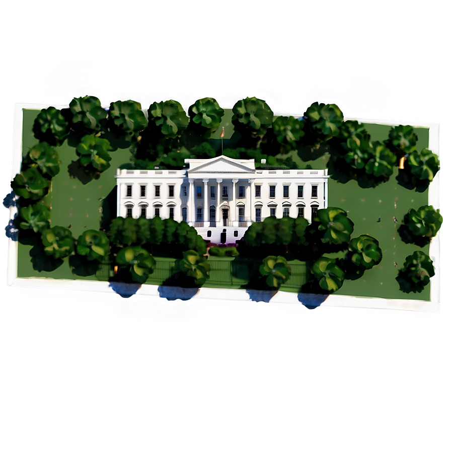 Aerial View Of White House Png 12 PNG image