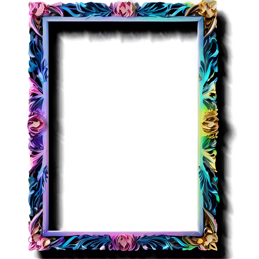 Aesthetic Frame Art Png Evd PNG image