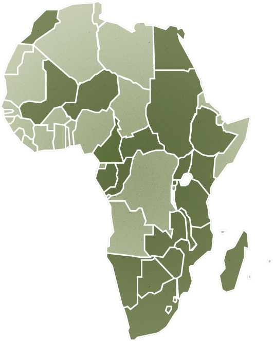 Africa Continent Outline Map PNG image