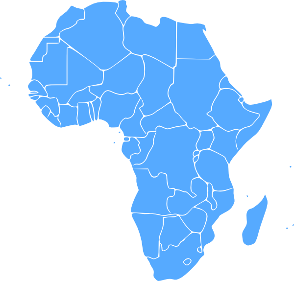 Africa Map Outline PNG image