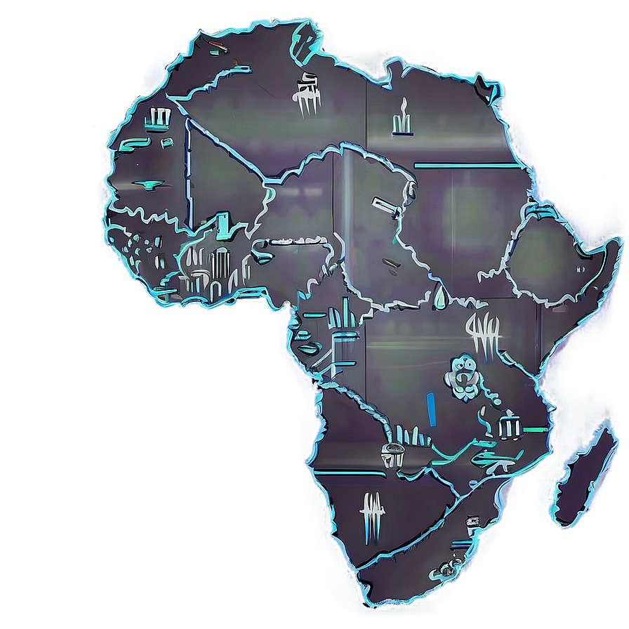 Africa Outline Art Png Ell PNG image