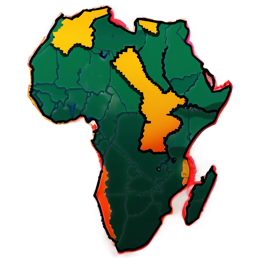 Africa Outline Art Png Vfi23 PNG image