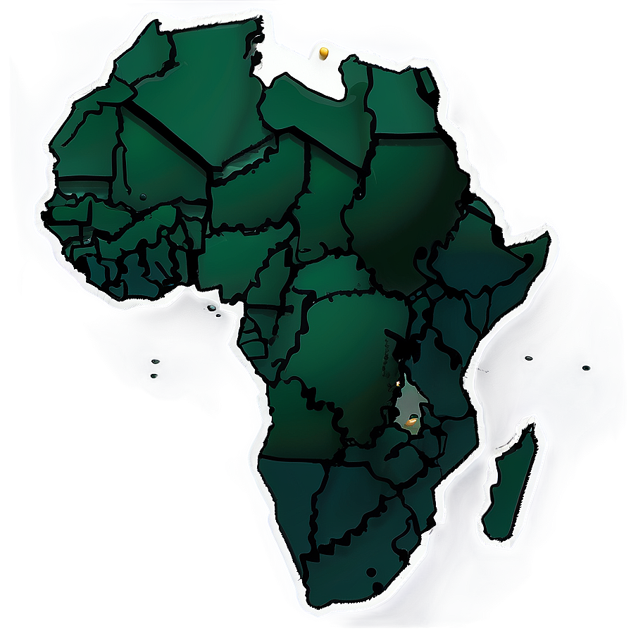 Africa Outline For Coloring Png 06262024 PNG image