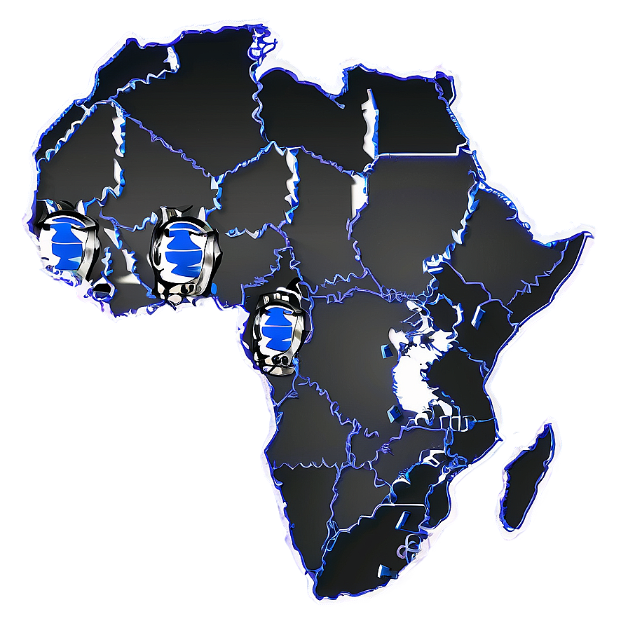 Africa Outline With Landmarks Png 33 PNG image