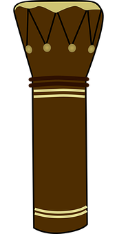African Djembe Drum Graphic PNG image