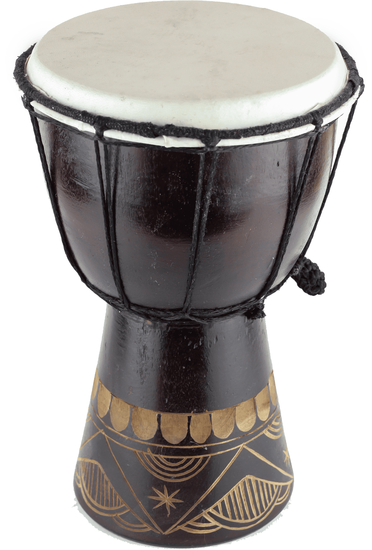 African Djembe Drum Traditional Design PNG image