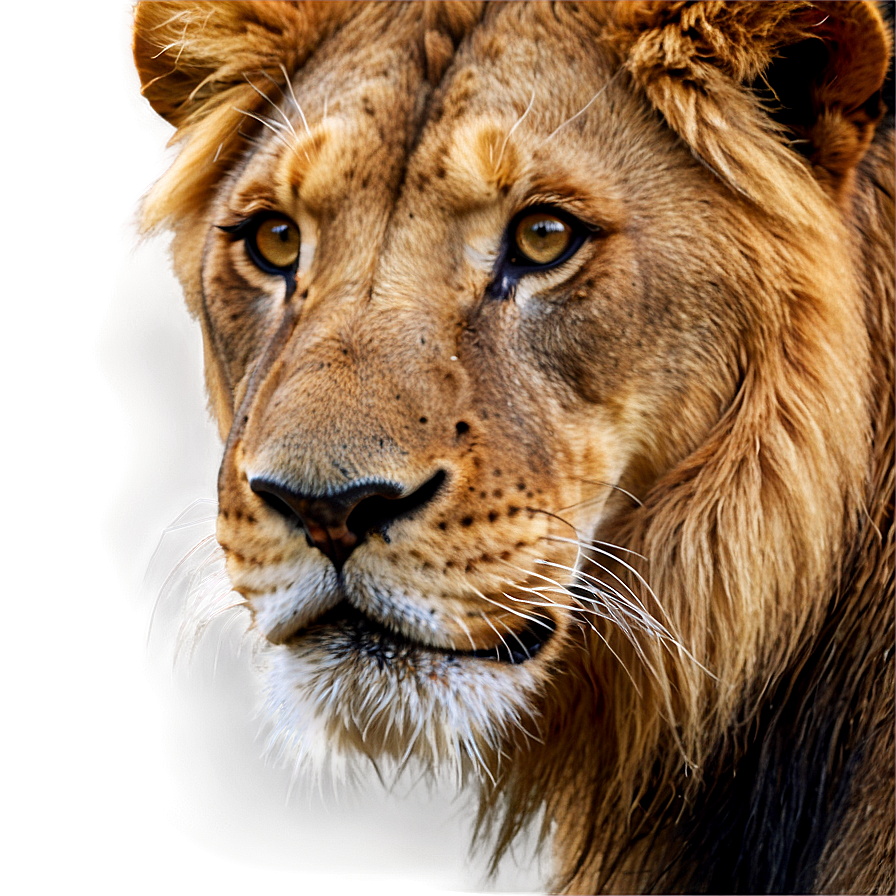 African Lion Visage Png Kjp9 PNG image