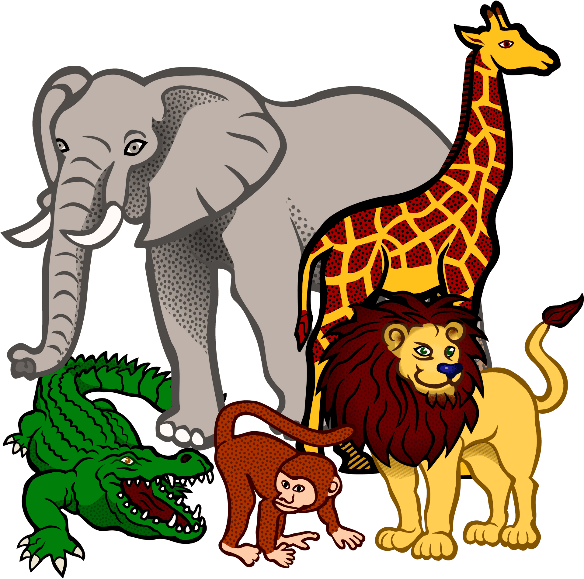 African_ Safari_ Animals_ Clipart PNG image