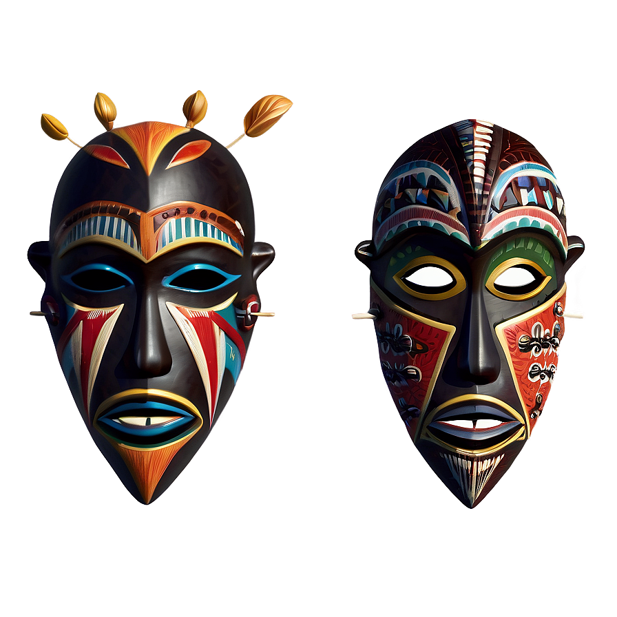 African Tribal Mask Png Mnv PNG image