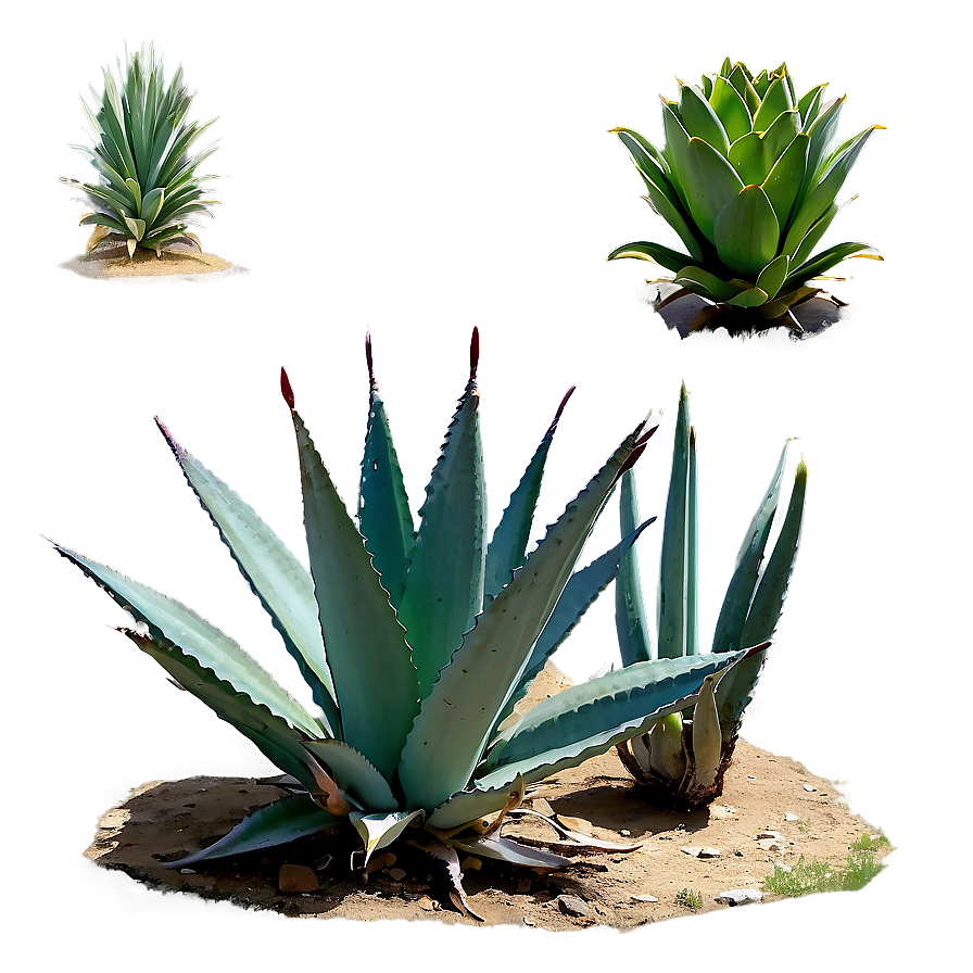 Agave Plant Field Png Fkw PNG image