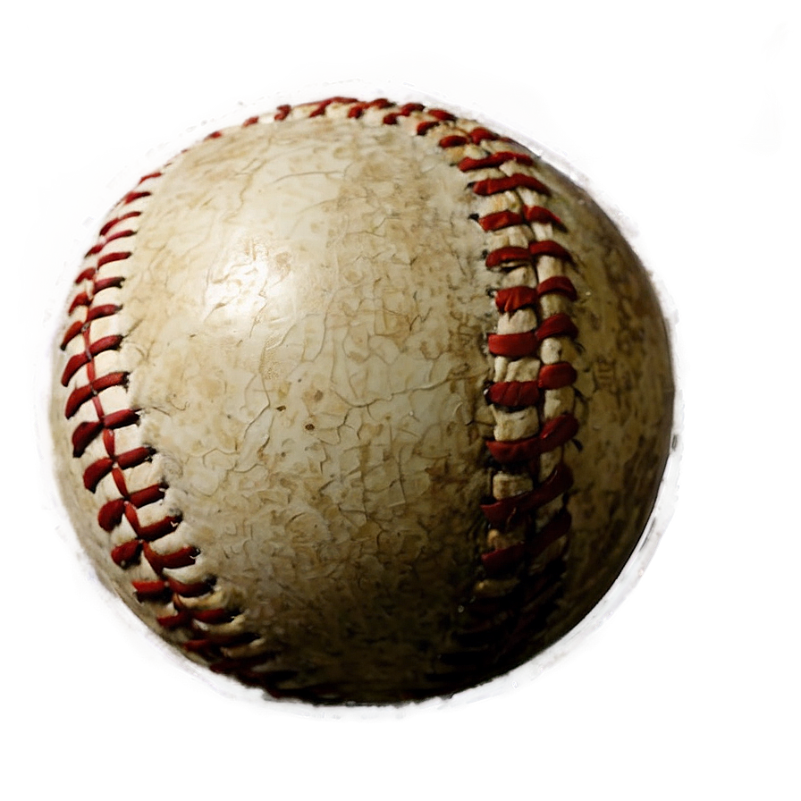 Age-worn Baseball Artwork Png Vqk45 PNG image