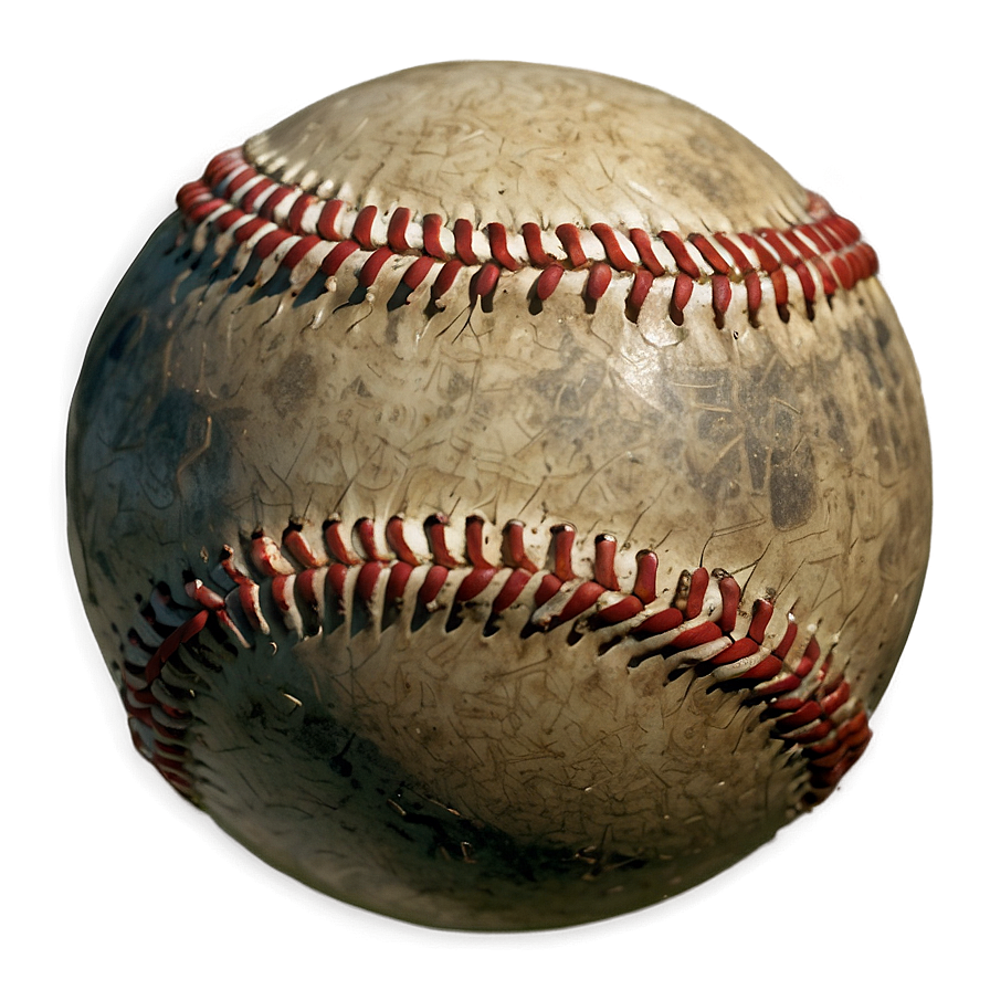 Aged Baseball Graphic Png 06282024 PNG image