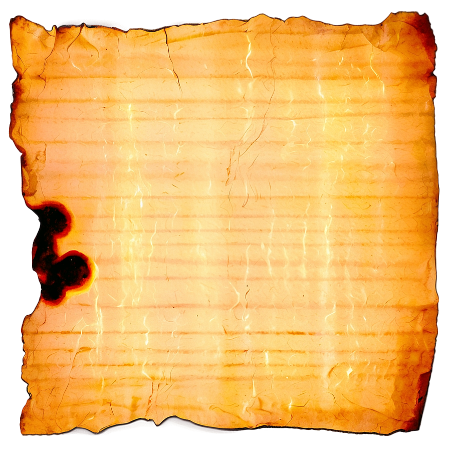 Aged Burned Paper Png 06122024 PNG image