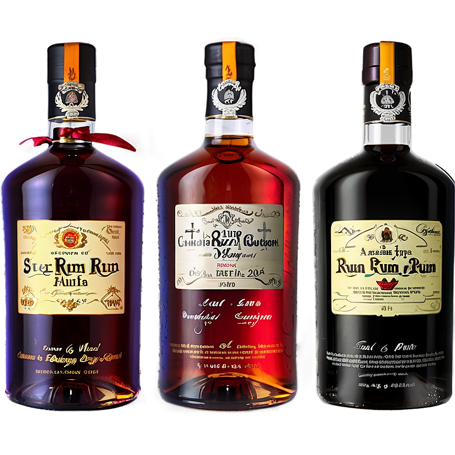 Aged Rum Collection Png 06212024 PNG image